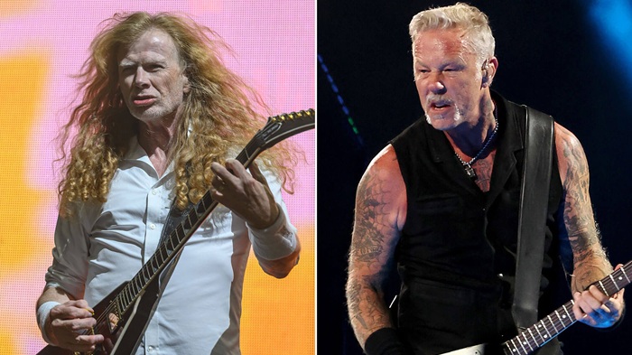 Foto Kolase: Dave Mustaine dan James Hetfield (Getty Images)
