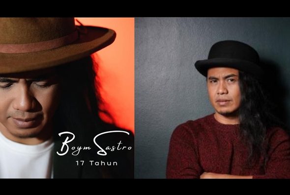 Foto: Musisi Boym Sastro, yang dikenal sebagai salah satu personel band Seurieus, merilis single terbarunya bertajuk “17 Tahun” di bawah naungan Alpro Entertainment. (Istimewa/Kolase DewanDistorsi.com)